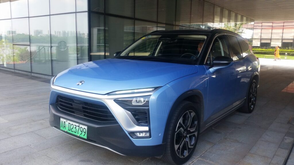 A NIO ES8 LUXURY SUV IN CHENGDU, CHINA