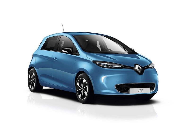 Blue EV Car