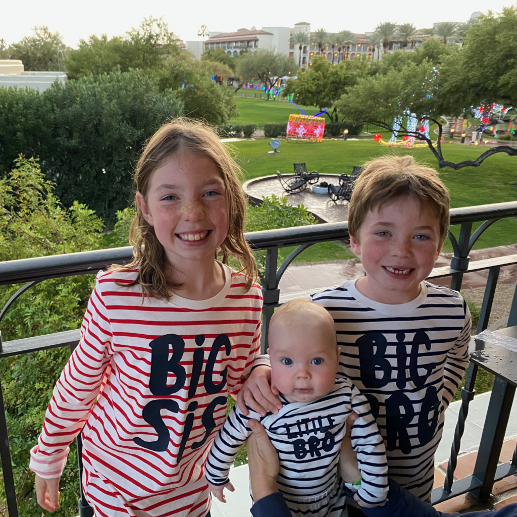 Kids on balcony